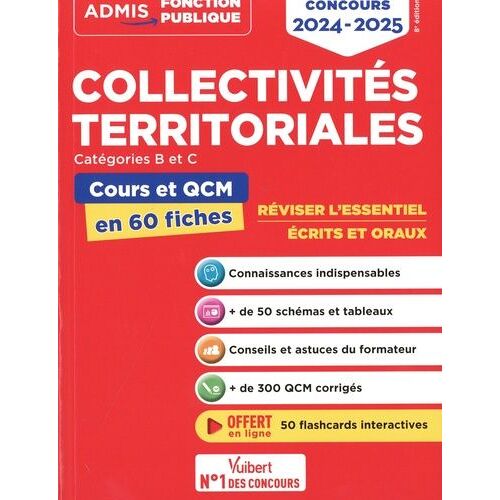 Collectivités Territoriales Catégories B Et C - Cours Et Qcm En 60 Fiches