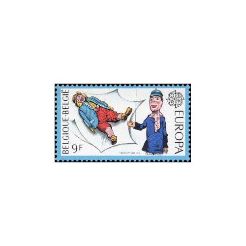 1 Timbre Neuf Europa Belgique 1981