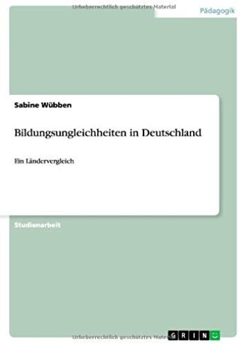 Bildungsungleichheiten In Deutschland