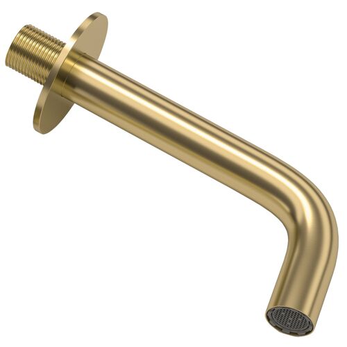 Valaz Bec rond encastré de 15 cm en or mat avec protection PVD pour lavabo