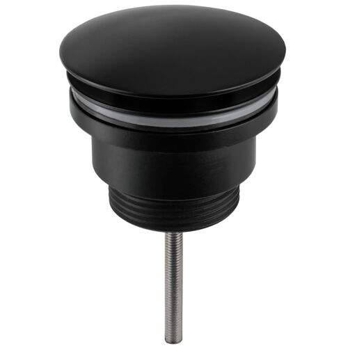 Valaz Robinet clic-clac pour lavabo ou bidet rond noir mat