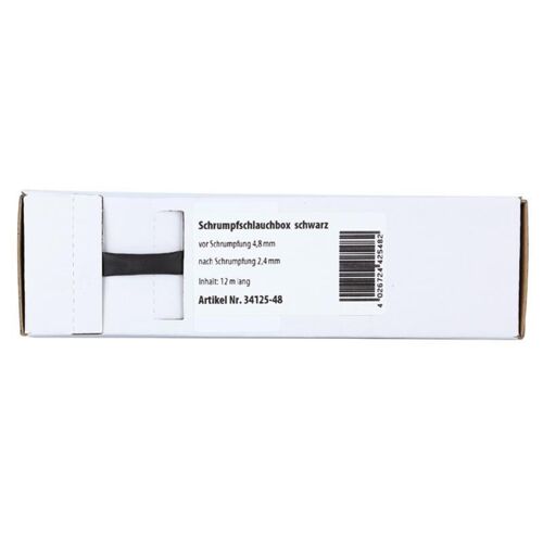 Gaine thermoretractable noire D4.8 mm 12m Generique