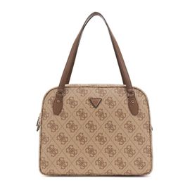 Guess Sac Voyage Berta Toiletry Train Latte Logo/Brown OB8688916
