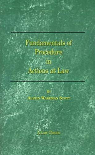 Fundamentals Of Procedure In Actions At Law