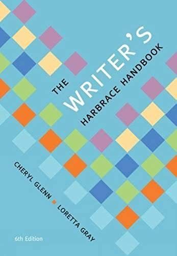 Writers Harbrace Handbk (With