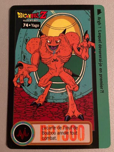 Carte Dragon Ball 74 Carddass Fr ( Part 18 ) Dp 1300 Yago