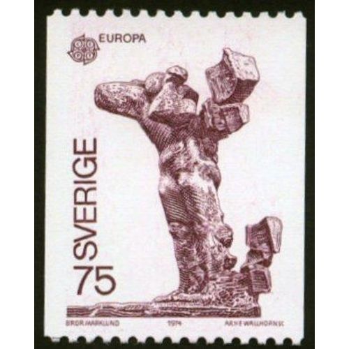 1 Timbre Neuf Europa Suède 1974