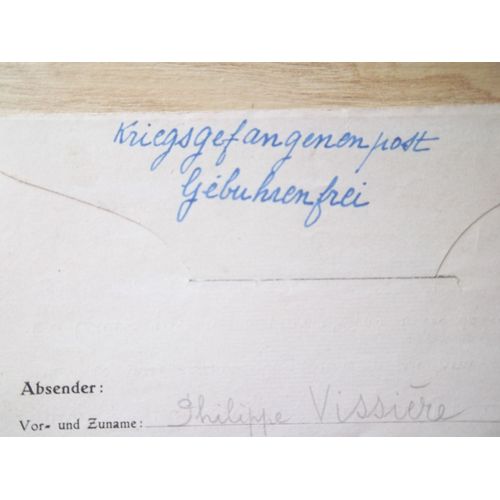 28 Juillet 1940 Lettre Prisonnier Guerre Document Militaire Oflag Officier
