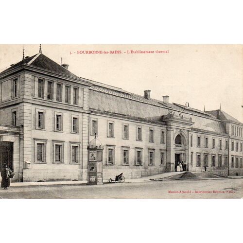 Carte Postale Ancienne - 3 - Bourbonne Les Bains - L'établissement Thermal