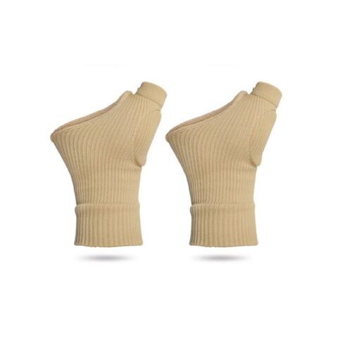 Bande De Compression Du Poignet Et Et Du Pouce, 1 Paire Beige