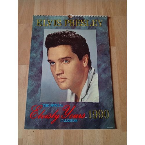 Elvis Presley : The Official Elvisly Yours 1990 Calendar / Calendrier ( Elvisly Yours Ltd., England )
