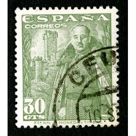 Timbre Oblitéré Espana Correos, Fca Nal De Moneda Y Timbre, 30 Cts
