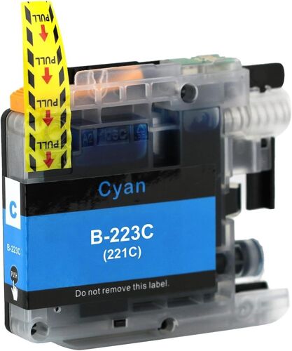 1 Cartouche d'encre Cyan pour remplacer Brother LC223C Compatible/Non-OEM pour Brother DCP et MFC Imprimantes