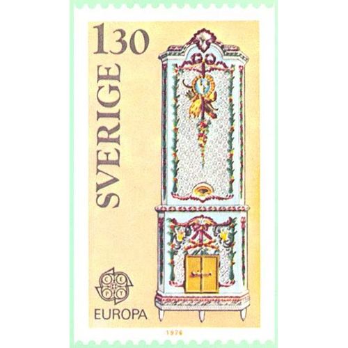 1 Timbre Neuf Europa Suède 1976