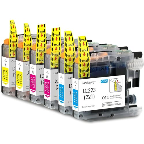 LC-223XL Cartouches d'encre Compatible avec LC223 XL LC223XL LC221 Couleur,pour MFC-J4420DW J4620DW J4625DW J480DW J5320DW J5620DW J5720DW J680DW J880DW DCP-J4120DW J562DW