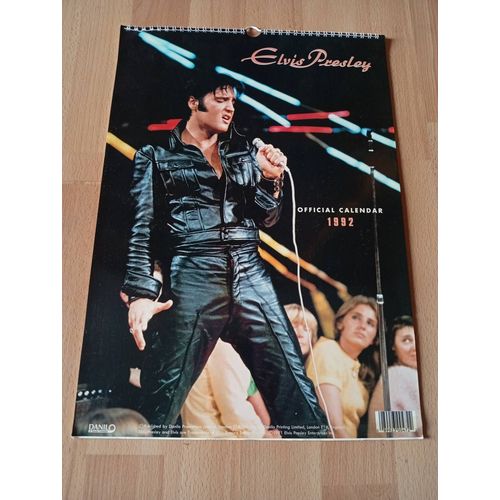 Elvis Presley Official Calendar / Calendrier 1992 ( Danilo Promotions Ltd., England )