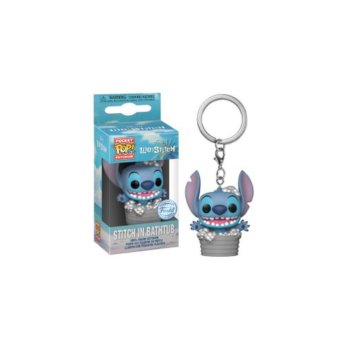 Porte Clé Stitch In Bathtub / Lilo Et Stitch / Funko Pocket Pop
