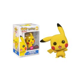 Figurine Funko Pop Pikachu / Pokemon / Funko Pop #553 - Exclusive Special Edition - Flocked