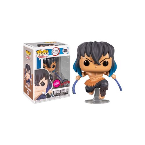 Figurine Funko Pop Inosuke Hashibira Flocked / Demon Slayer / Funko Pop Animation #875 - Exclusive Special Edition - Chase
