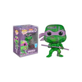 Figurine Funko Pop Donatello Artist With Pop Protector / Les Tortues Ninja / Funko Pop Animation 55 - Exclusive Special Edition