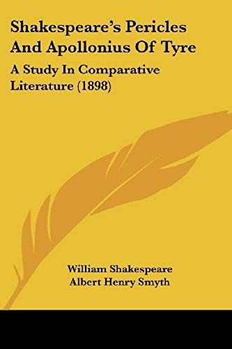 Shakespeare's Pericles And Apollonius Of Tyre