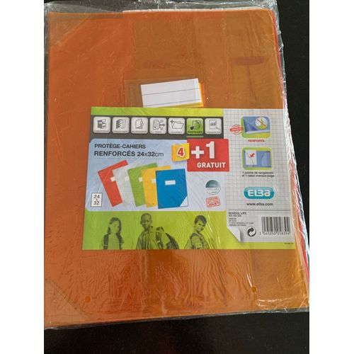 Lot De 3 Protège-Cahiers Renforcés Elba 24x32 Cm