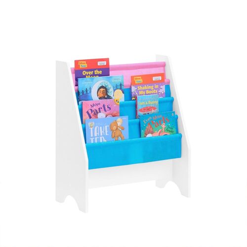 Sobuy Bibliothèque Étagère À Livres Pour Enfants Porte-Revues 4 Compartiments, 62x30x71cm, Frg225-F