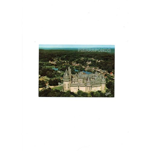 Pierrefonds (Oise) Vue Aérienne Du Château .