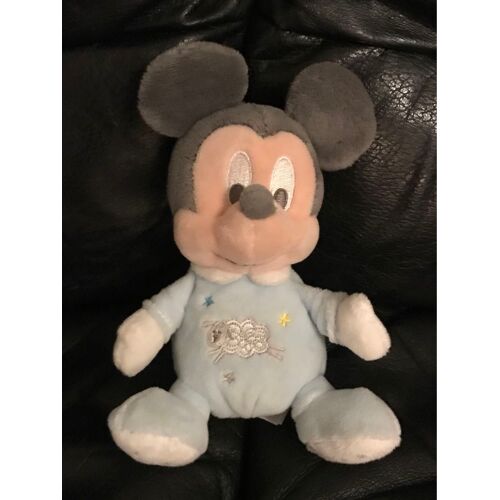 Disney Mickey La Souris Mini Peluche Bleu Blanc Mouton 15cm