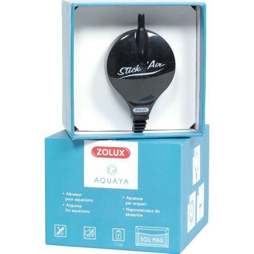 Bulleur Aérateur 1.5w Débit 18.6 L/H Noir Pour Aquarium Max 50 Litres