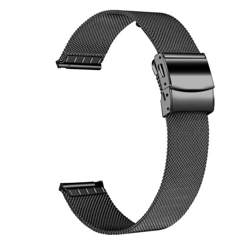Bracelet De Montre Pour Samsung Gear S3 Classic / Huawei Watch 3, 22 Mm Le Noir