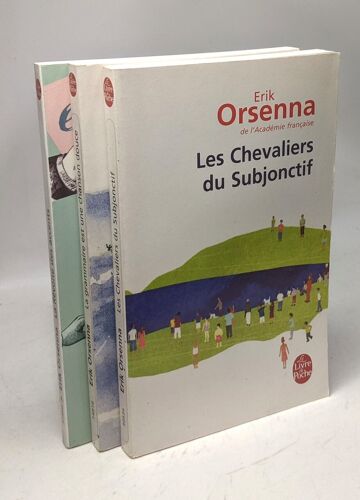 Les Chevaliers Du Subjonctif + La Grammaire Est Une Chanson Douce + La Révolte Des Accents --- 3 Livres