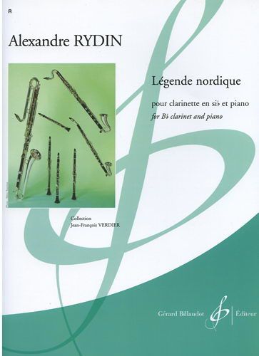 Alexandre Rydin : Légende Nordique Pour Clarinette En Sib Et Piano - Billaudot Gb7788