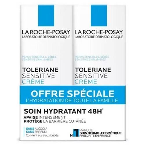 La Roche-Posay Tolériane Sensitive Crème Peaux Sensibles Lot De 2 X 40 Ml