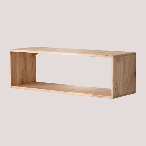 Étagère Murale en Bois Deleyna Marron Bois Naturel