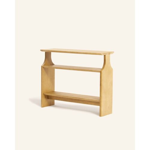 Console en bois massif couleur naturelle, 100 cm