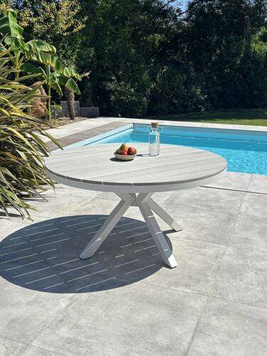 Table De Jardin 6 Places - Blanc
