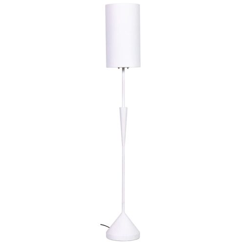 Jardinière Avec Support En Métal Blanc 25,5x25,5x48h Cm