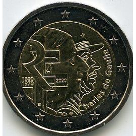 France 2 Euros 2020 Commémorative Charles De Gaulle