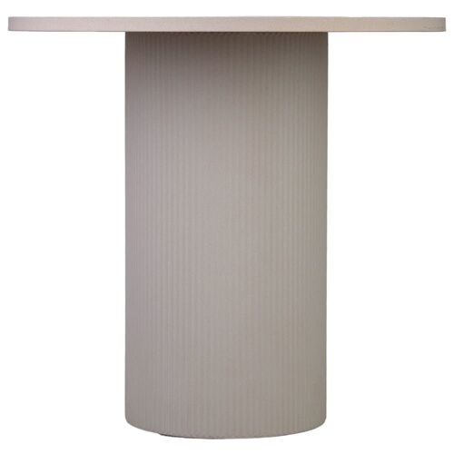 Table d'appoint en métal et bois 65x65x60,5h cm