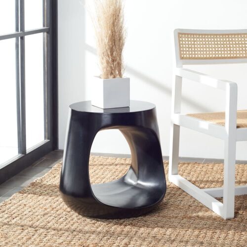 Table d'appoint pour l¿extérieur béton noir