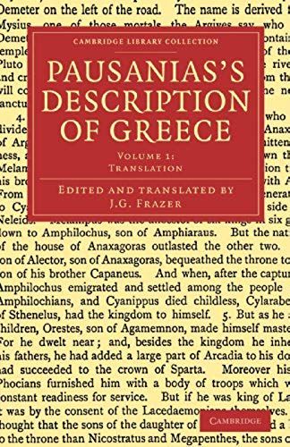 Pausanias's Description Of Greece - Volume 1