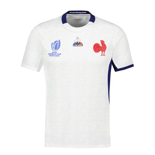 Maillot De Rugby Le Coq Sportif Ffr Xv Maillot Replica Ss Cdm M New Opti Blanc Xs