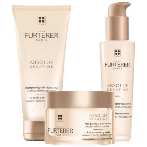 Trio Réparateur Shampooing + Masque + Crème Absolue Keratine René Furterer 