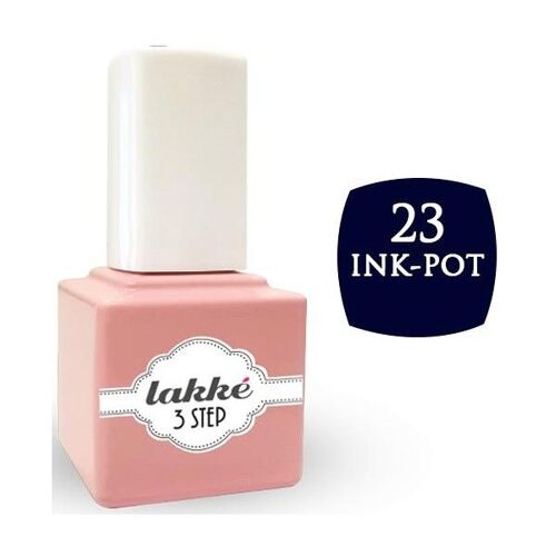 Vernis Semi-Permanent 23 Ink Pot Lakke' 3-Step 7ml 