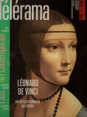 Télérama 3640: Léonard De Vinci. Giuseppe Penone. Barbara Cassin. Designer. La Réole. P.Thiellement