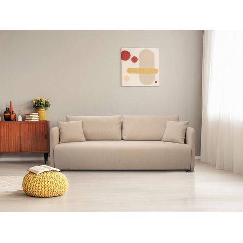 Canapé Convertible 3 Places Beige
