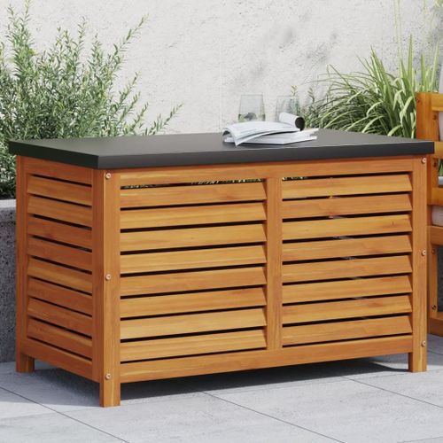 Vidaxl Boîte De Rangement De Jardin 90x48x55 Cm Bois Massif D'acacia