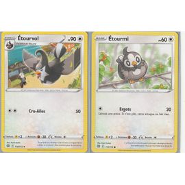 2 Cartes Pokemon - Etourvol 118/172 + Etourmi 117/172 - Eb9 Stars Etincelantes -