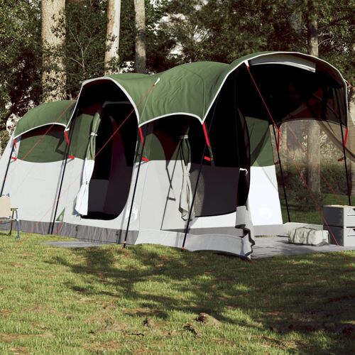 Vidaxl Tente Familiale Tunnel 8 Personnes Vert Imperméable